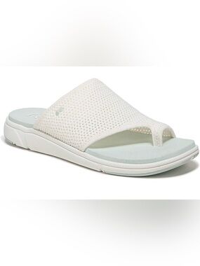 Ryka Margo Women Toe Loop White Asylm Sport Slide Shoes Sandals Sz 7 With Box